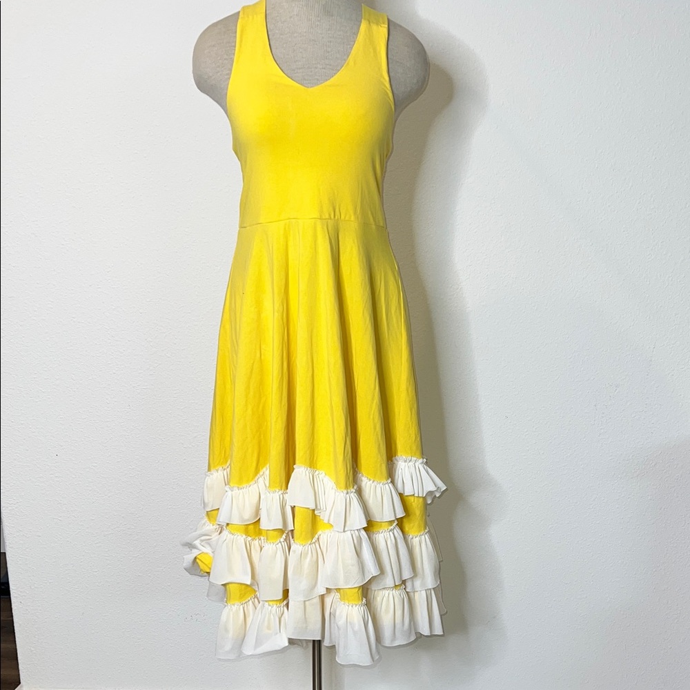 Oopsie Daisy Tiered Ruffled Halter Dress